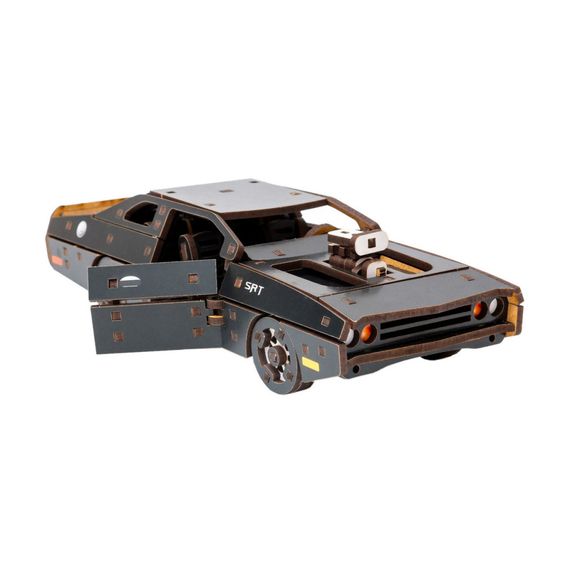 Дерев'яний 3D конструктор "Fast Furious" Puz-62519, 125 деталей, чорний | Зображення 5