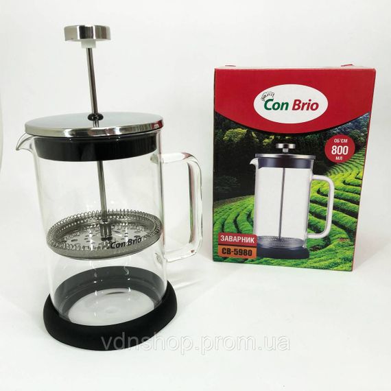 Заварники для чаю та кави, Френч-прес для приготування чаю Чайник прес для Чайники заварки TO-91 | Зображення 8