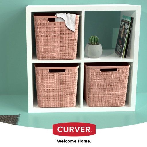 Корзина для хранения Curver (Курвер) Jute 17 л (01906) Розовый | Зображення 7