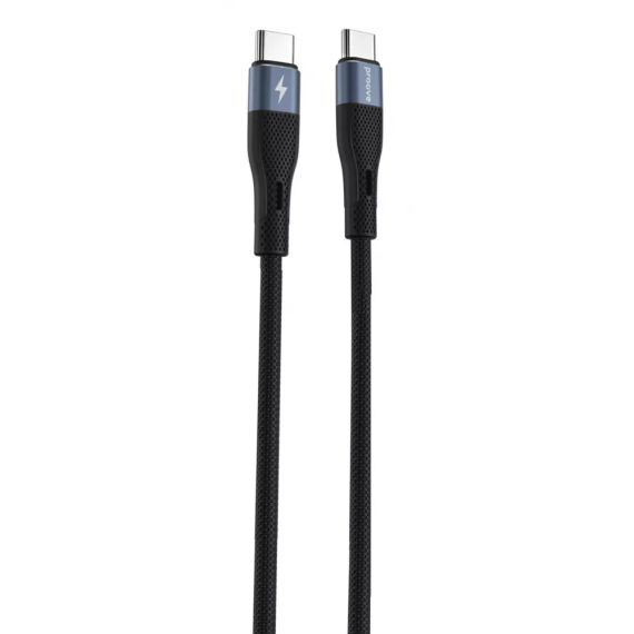 Кабель Proove Light Silicone Type-C to Type-C 60W (1m) Black | Зображення 3