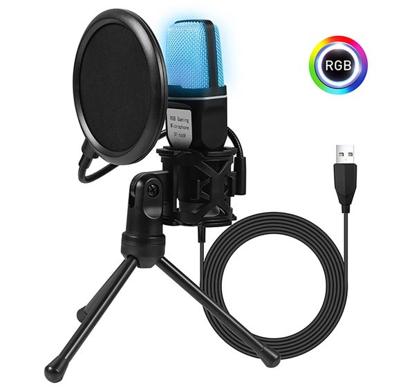 Конденсаторний мікрофон Yanmai SF666R USB з RGB-підсвічуванням | Зображення 1