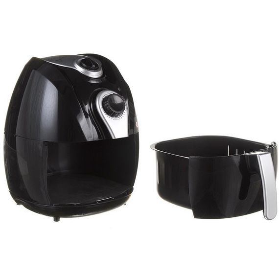 Аерофритниця Мультипіч Аерогриль Domotec MS-3220 1300W 4,5 л Безмасляна з Таймером. Колір: чорний | Зображення 1