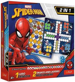 Настільна гра Ludo + Snakes & Ladders 2 in 1: Marvel. Spider-Man (Лудо + Змії і Драбини 2 в 1: Марвел. Людина-Павук)