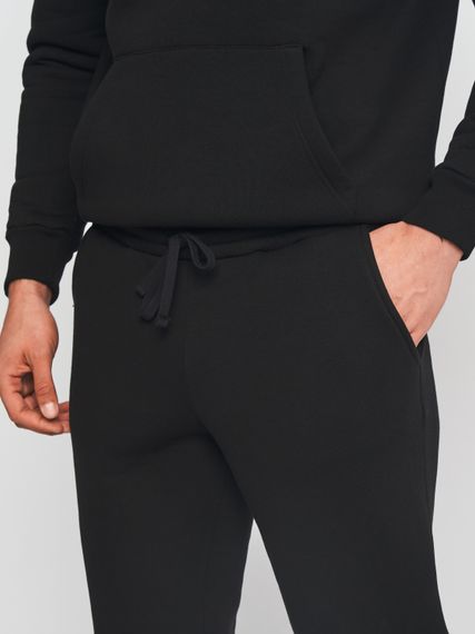 Костюм спортивний чоловічий утеплений чорного кольору, 3XL | Зображення 6