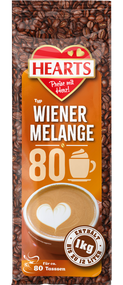 Капучіно класичний віденський Hearts Wiener Melange,1кг. Напій кавовий розчинний швидкого приготування
