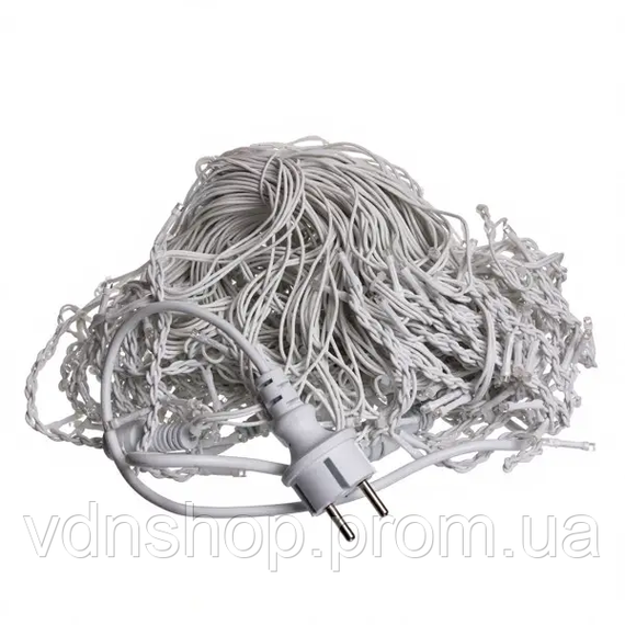 Уличная гирлянда Бахрома 25 м 405 LED гирлянда штора белый провод Мультиколор 25MWML | Зображення 2