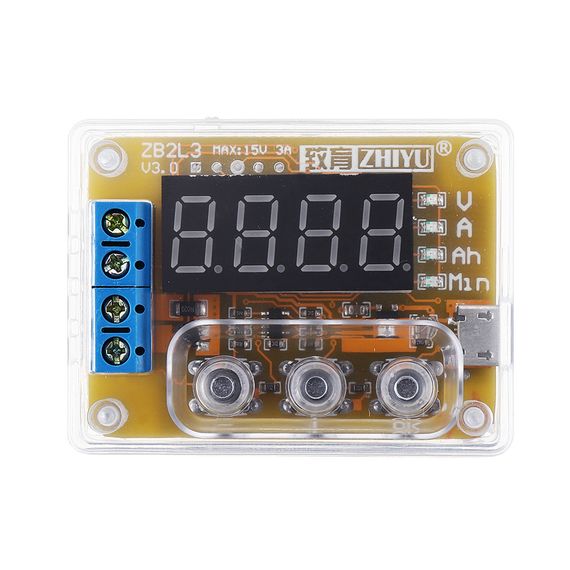 ZB2L3 V3 Тестер, измеритель ёмкости,тока,времени аккумуляторов 1V-15V 3A | Зображення 1