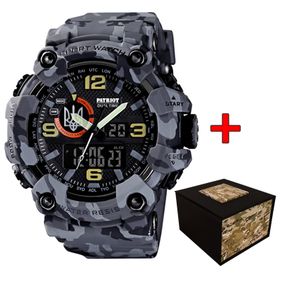 Patriot 002CMGYUASI Тризуб срібло Сірий камуфляж + Коробка.