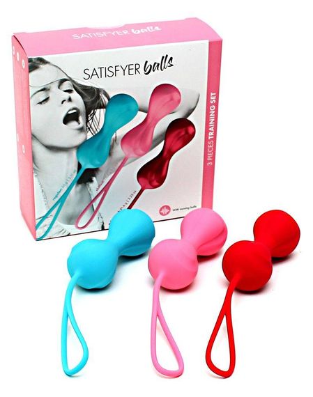 Вагінальні кульки Satisfyer V Balls (3 пари), діаметр 3,4 см, маса 79-114-150г, монолітні Sex Aura | Зображення 4