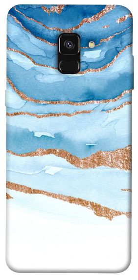 Чохол IBANAN Небесно-золотий мармур для Samsung A530 Galaxy A8 (2018)
