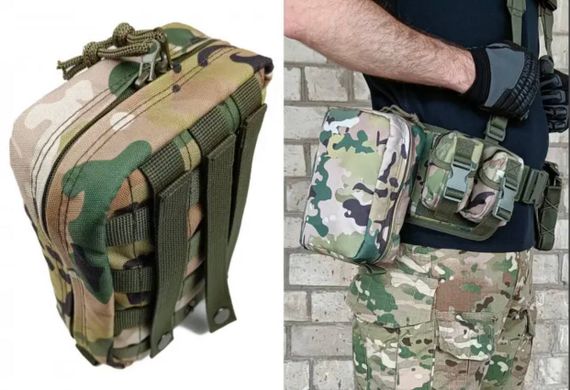 Підсумок аптечка тактична MOLLE мультикам для РПС, разгрузки або жилету | Зображення 1