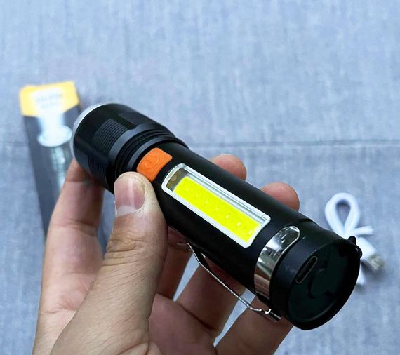 Фонарик ручной XH-P50 BL-P12-P50 фонарик с боковым светильником аккумуляторный карманный с клипсой P50+COB Зум | Зображення 2
