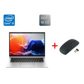 Ультрабук Б-класс HP EliteBook 840 G10 / 14" (1920x1080) IPS / Intel Core i5-1345U (10 (12) ядер по 3.5 - 4.7 GHz) / 16 GB DDR5 / 512 GB SSD / Intel Iris Xe Graphics / WebCam / TouchID / Windows 11 б/у + Подарок беспроводная мышь / USB
