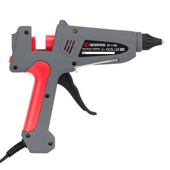 Пістолет клейовий 100(300) Вт, вимикач INTERTOOL RT-1106 | Зображення 3