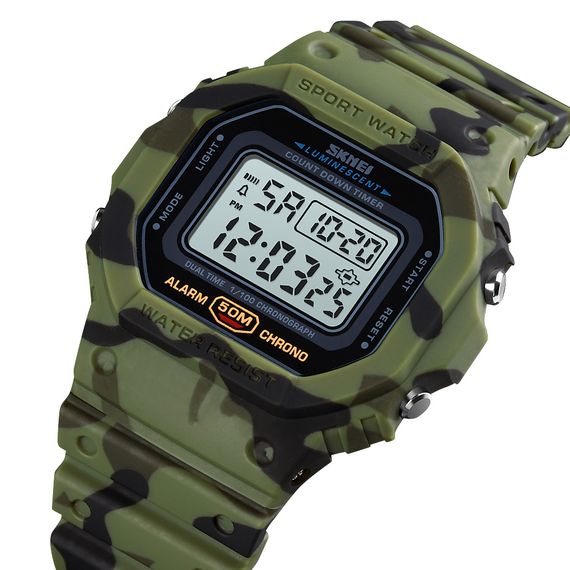 Чоловічий годинник Skmei 1628CMGN Camo Green | Зображення 1
