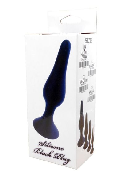 Анальна пробка - Silicone Black Plug S | Зображення 4
