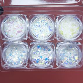 Набір декору для дизайну нігтів №43 (6 баночок)