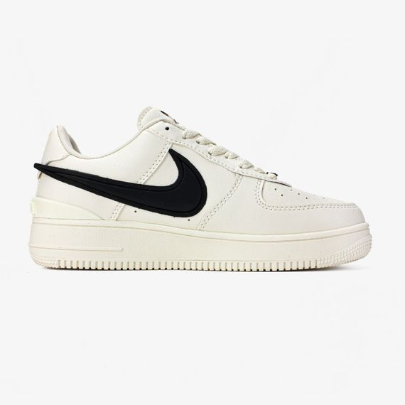 Кросівки демісезонні Nike Air Force матеріал шкіра колір бежевий, чорний | Зображення 4