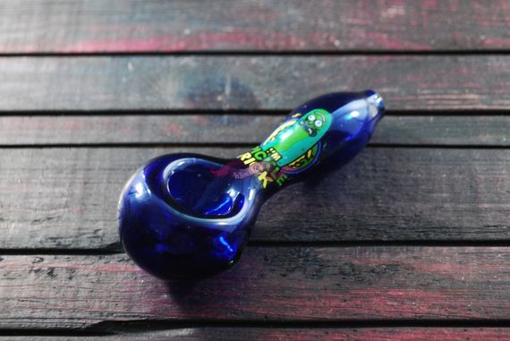 Стеклянная трубка Rick and Morthy Blue | Зображення 1