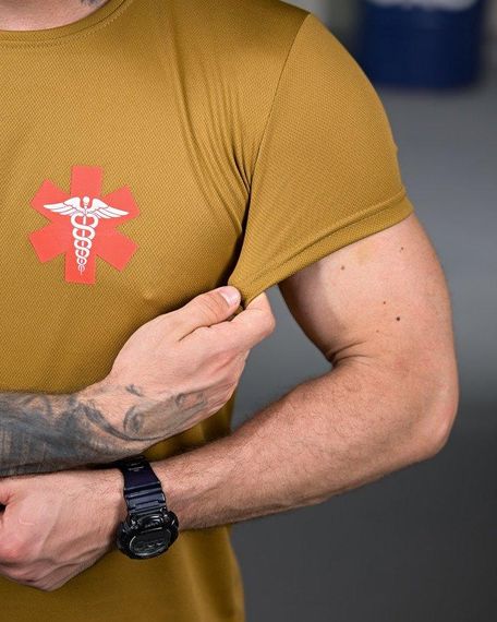 Тактична потоотводна футболка Medic coyot РП7345 | Зображення 4