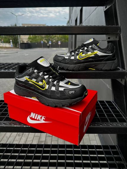 Кросівки Nike P6000 чорні з сірим та жовтим | Зображення 3