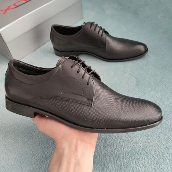 Шкіряні туфлі чорного кольору 45 розмір | Зображення 3