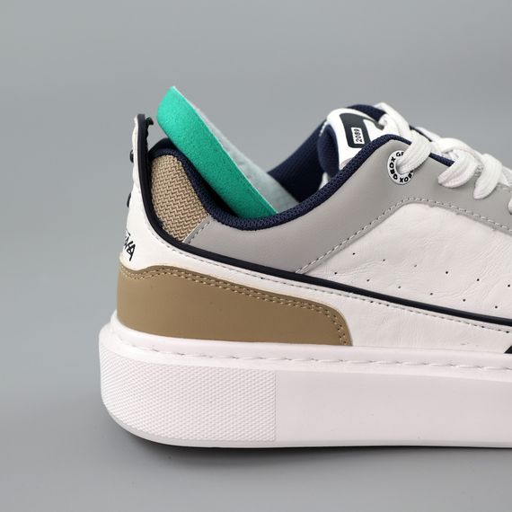 Кеди чоловічі 589562 Білі сірі 40 41 42 43 44 | Зображення 6