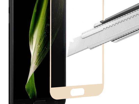 Защитное 3D стекло VERON Samsung J2 Pro 2018 J250 Full Cover Gold | Зображення 3