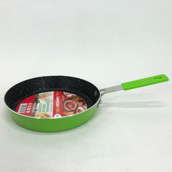 Сковорода Con Brio CB-1614 з антипригарним покриттям Eco Granite mini 16 см. Колір: зелений | Зображення 3