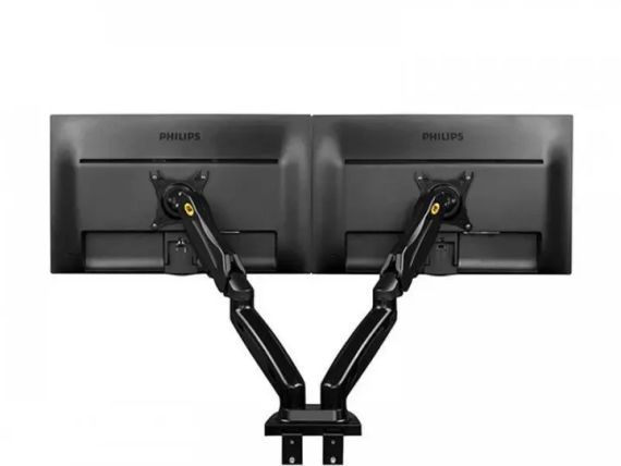 Настольное крепление для двух мониторов (кронштейн) 17"-30" NB F160 | Зображення 5