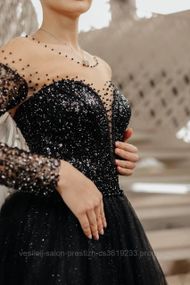 Чорна випускна сукня, розмір 42-44