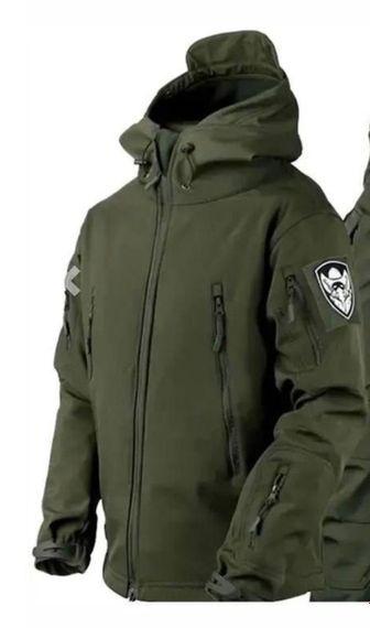Куртка софтшел Gwild олива Soft Shell на флісі