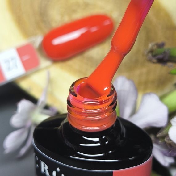 Гель-лак Crooz 27 (насичений яскраво-червоний) 8мл