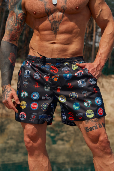 Плавки НБА чёрный S