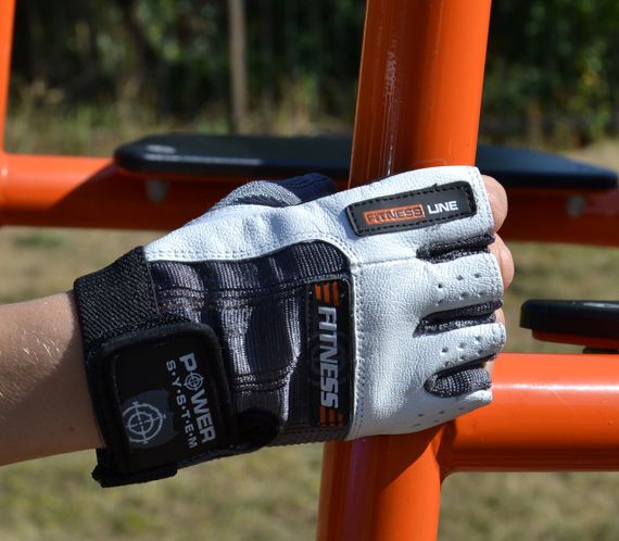 Рукавички для фітнесу Power System PS-2300 Fitness Grey/White M | Зображення 7