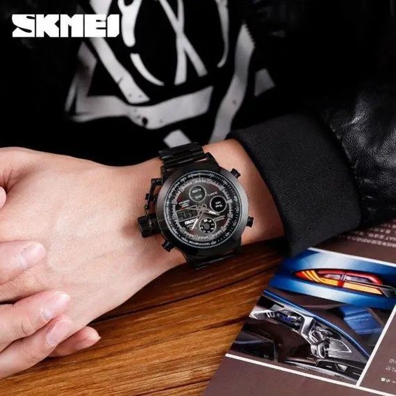 Наручний годинник skmei електронний SKMEI 1515BK BLACK, Оригінальний чоловічий годинник, Годинник MU-577 для чоловіка | Зображення 4