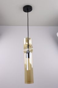 Люстра підвісна LOFT на 1 лампочку 25036 Чорний 50-90х8х11 см.