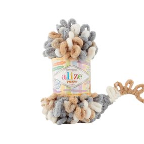 Пряжа ALIZE PUFFY COLOR 6395 алізе пуффі колор