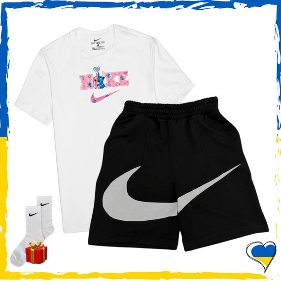 Комплект шорти Nike Big Swoosh та футболки 2шт Nike. Комплект Найк Біг Свуш XS/S | Зображення 4