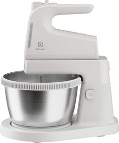 Міксер Electrolux стаціонарний 500Вт, насадки-4, чаша-метал, 3.5л, білий (ESM4W)