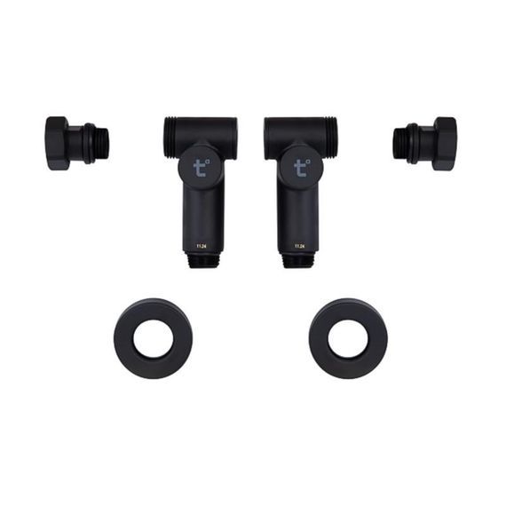 Комплект кранів Thermo Alliance Standart 1/2" чорний, для сушарки для рушників кутовий SF395W15HEB | Зображення 4