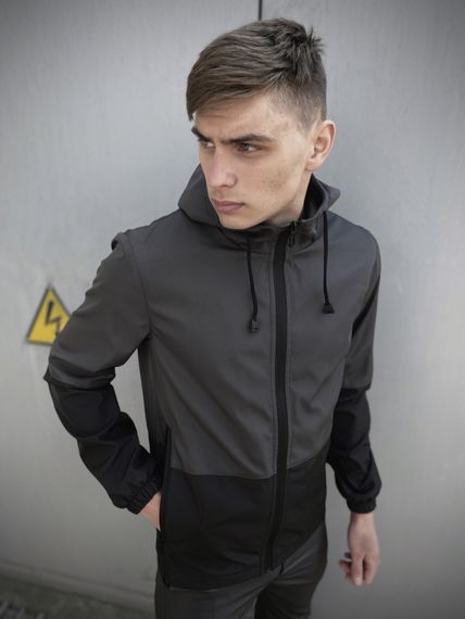 Куртка Softshell light Intruder сіро-чорна