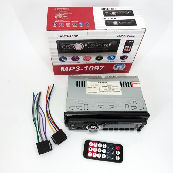 Автомагнітола MP3-1097 BT ISO зі знімною панеллю, Автомагнітола магнітола в авто з Usb сенсорна | Зображення 8