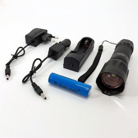 Тактичний ліхтар на акумуляторі з юсб Bailong BL-8900-P50, Військовий тактичний ліхтар ZQ-42 | Зображення 7