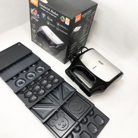 Бутербродница мультимейкер, Универсальный гриль для домашних блюд, Решетки для жарки мяса и овощей ZW-61 | Зображення 7