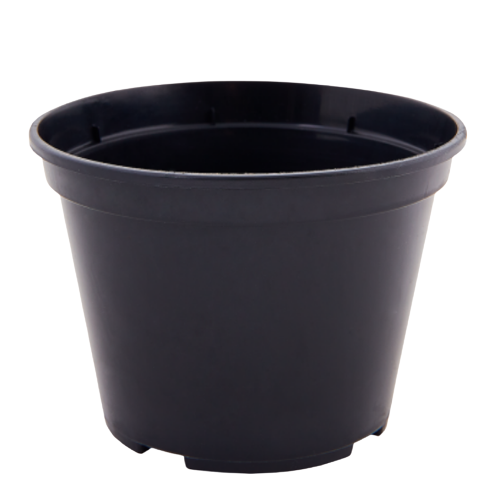 Вазон для розсади 25*20см круглий чорний Алеана