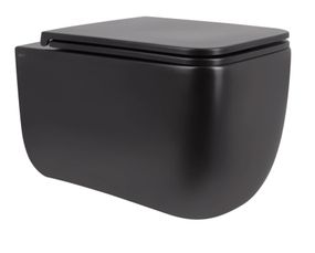 Унітаз підвісний Qtap Gemini Ultra Quiet, з сидінням Slim Duroplast/ Soft-close/ Quick Release QT2533076EUQMB