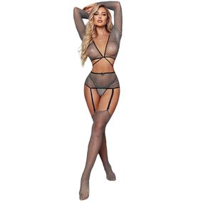 Еротичний комплект Babydoll 46 Сірий 62657