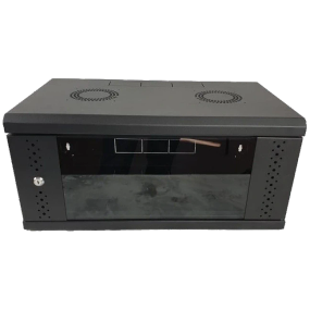 EServer 4U 600х350х284, скло, чорна Шафа - Серверні шафи