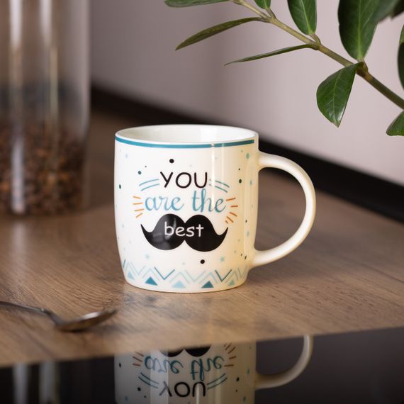 Чашка порцелянова з написами 450 (мл) You are the best RX-N240278YB | Зображення 3